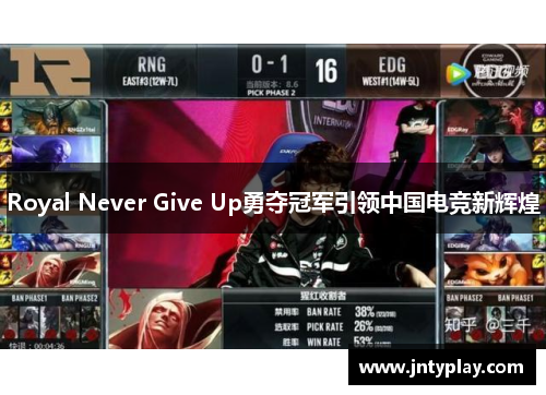 Royal Never Give Up勇夺冠军引领中国电竞新辉煌